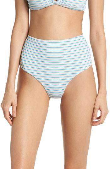 Women's Onia Leah High Rise Bikini Bottoms - Pink
