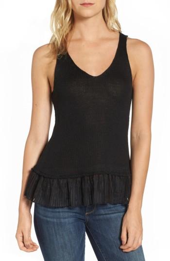 Women's Dex Woven Hem Sleeveless Sweater