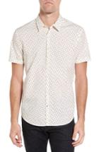 Men's John Varvatos Star Usa Mayfield Slim Fit Print Sport Shirt - White