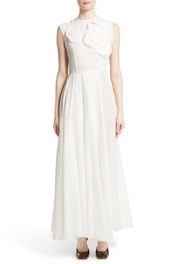 Women's A.w.a.k.e. Double Layer Organdy Dress Us / 36 Fr - White