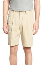 Men's Bills Khakis M2 Classic Fit Pleated Tropical Cotton Poplin Shorts - Beige