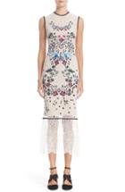 Women's Yigal Azrouel Floral Embroidered Lace Dress