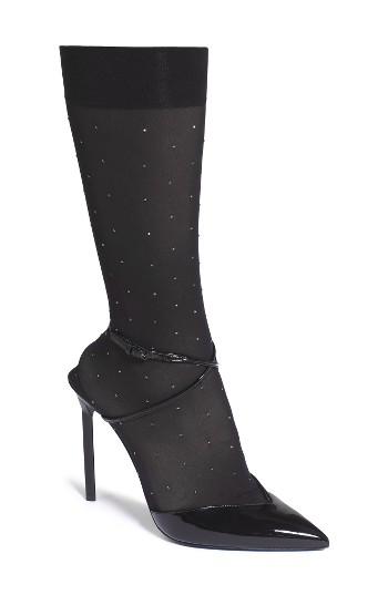 Women's Saint Laurent Edie Sock Pump Us / 39eu - Black