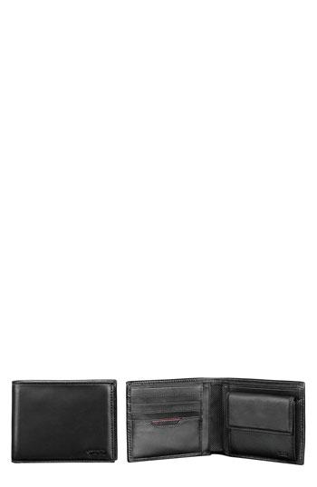 Men's Tumi 'delta - Global' Leather Coin Wallet - Black