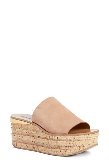 Women's Chloe Camille Cork Platform Sandal .5us / 39.5eu - Pink