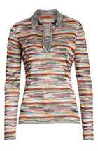 Women's Missoni Multicolor Polo Sweater Us / 38 It - Black