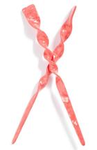 L. Erickson Twisted Hair Stick Pairs, Size - Pink