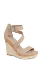 Women's Charles By Charles David Adrielle Asymmetrical Platform Wedge Sandal M - Beige
