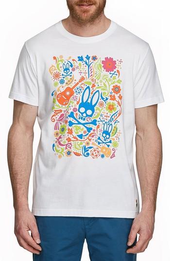 Men's Psycho Bunny Graphic T-shirt (m) - White