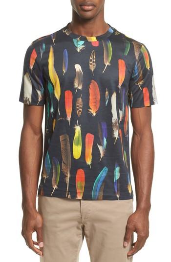 Men's Paul Smith Feather Print T-shirt
