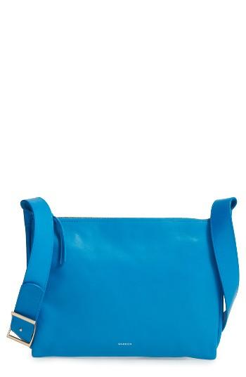 Skagen Slim Anesa Leather Crossbody Bag - Blue