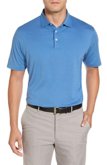 Men's Peter Millar Perfect Pique Polo - Blue