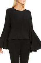 Women's Vince Camuto Bell Sleeve Blouse - Black