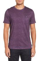 Men's Ted Baker London Giovani Modern Slim Fit Print T-shirt (m) - Purple