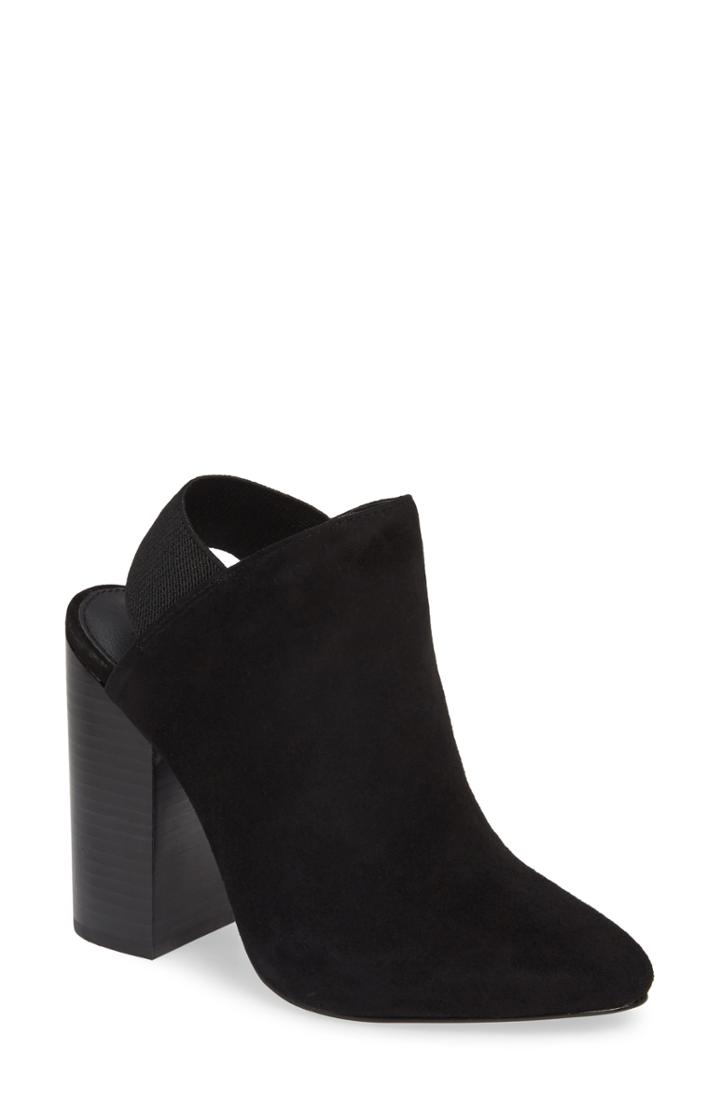 Women's Steve Madden Logan Slingback Mule .5 M - Black