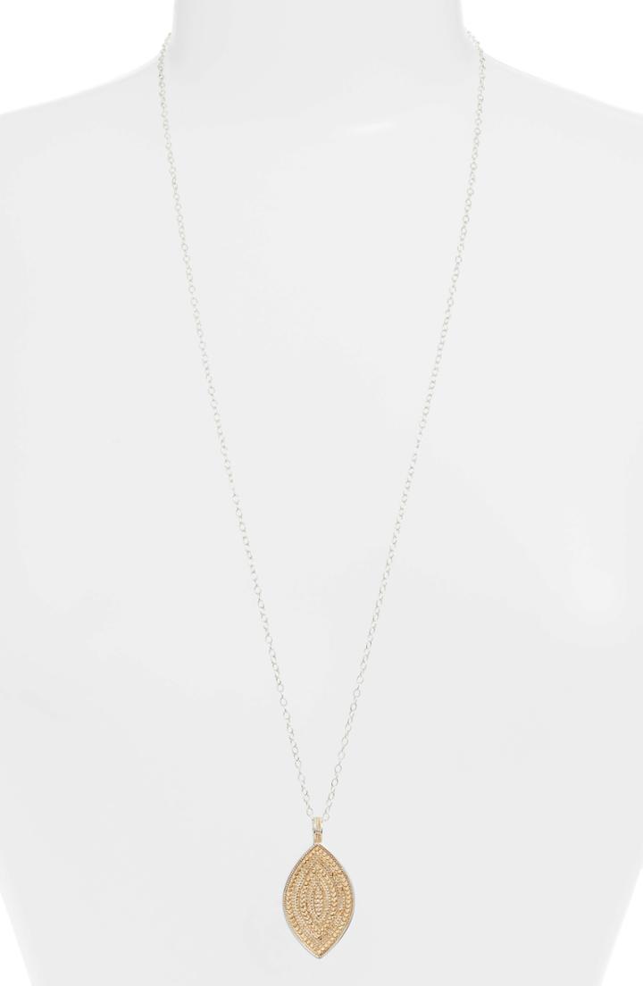 Women's Anna Beck Reversible Beaded Marquise Pendant Necklace