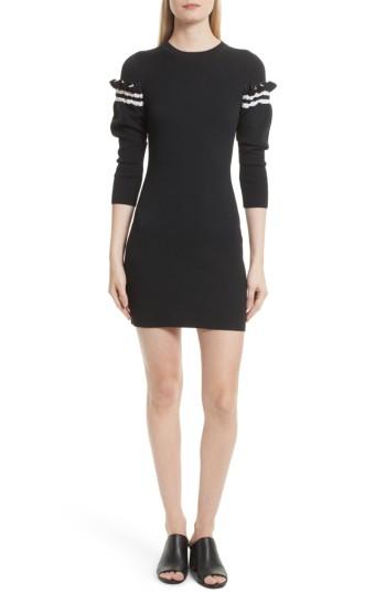 Women's 3.1 Phillip Lim Ruffle Sleeve Knit Dress - Black