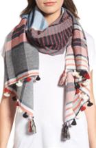 Women's Standard Form Handloom Plaid Scarf