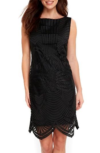 Women's Wallis Aztec Lace Sheath Dress Us / 8 Uk - Black