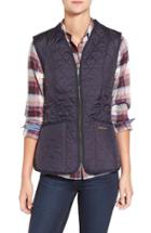 Women's Barbour 'betty' Fleece Lined Quilted Liner Us / 6 Uk - Blue