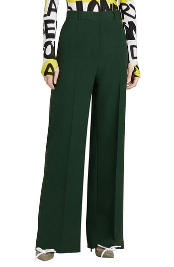 Women's Burberry Stonewood Silk & Wool Pants Us / 36 It - Green