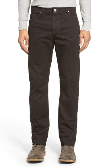 Men's Bugatchi Mini Check Five-pocket Pants