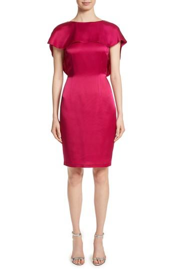 Women's St. John Collection Draped Liquid Crepe Dress