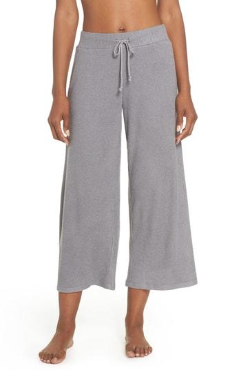 Women's Joe's Wide Leg Cropped Sleep Pants - Grey