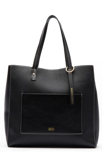 Frances Valentine Large Chloe Leather Tote - Black
