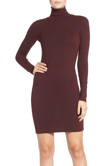 Women's French Connection 'sweeter' Turtleneck Sweater Dress - Grey