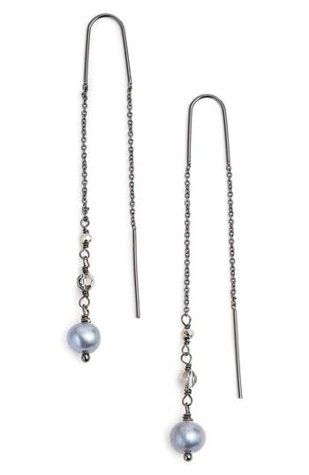 Women's Badgley Mischka Katie Pearl Threader Earrings