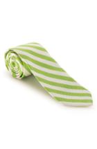 Men's Robert Talbott Stripe Silk & Cotton Tie, Size - Green