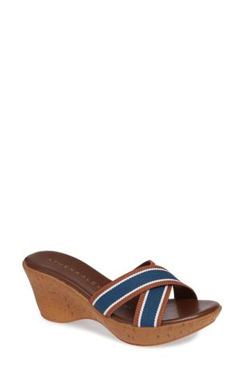 Women's Athena Alexander Seymour Wedge Slide Sandal M - Brown