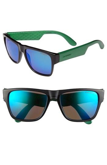 Men's Carrera Eyewear '5002' 55mm Sunglasses - Transparent Grey/ Green