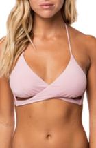 Women's O'neill Salt Water Wrap Bikini Top - Pink