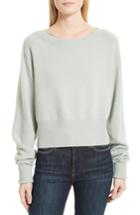 Women's Theory Boat Neck Cashmere Sweater - Green