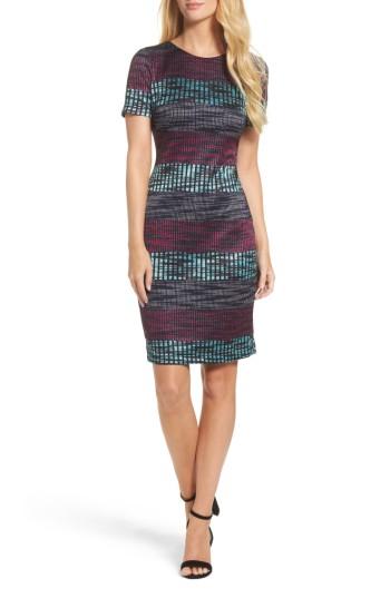 Women's Taylor Dresses Ombre Knit Sheath Dress