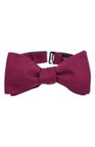 Men's Ted Baker London Fancy Silk & Cotton Bow Tie, Size - Red