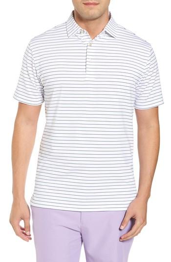 Men's Peter Millar Halifax Pinstripe Stretch Jersey Polo