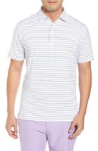 Men's Peter Millar Halifax Pinstripe Stretch Jersey Polo