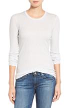 Women's Ag Logan Ribbed Cotton Cashmere Tee