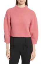 Women's Tibi Cozette Cropped Pullover - Pink