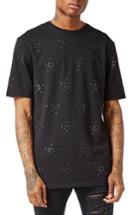 Men's Topman Aaa Collection Eyelet T-shirt - Black