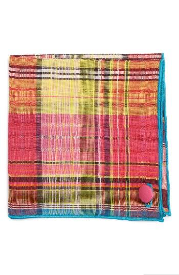 Men's Armstrong & Wilson Mixed Berries Linen Pocket Square