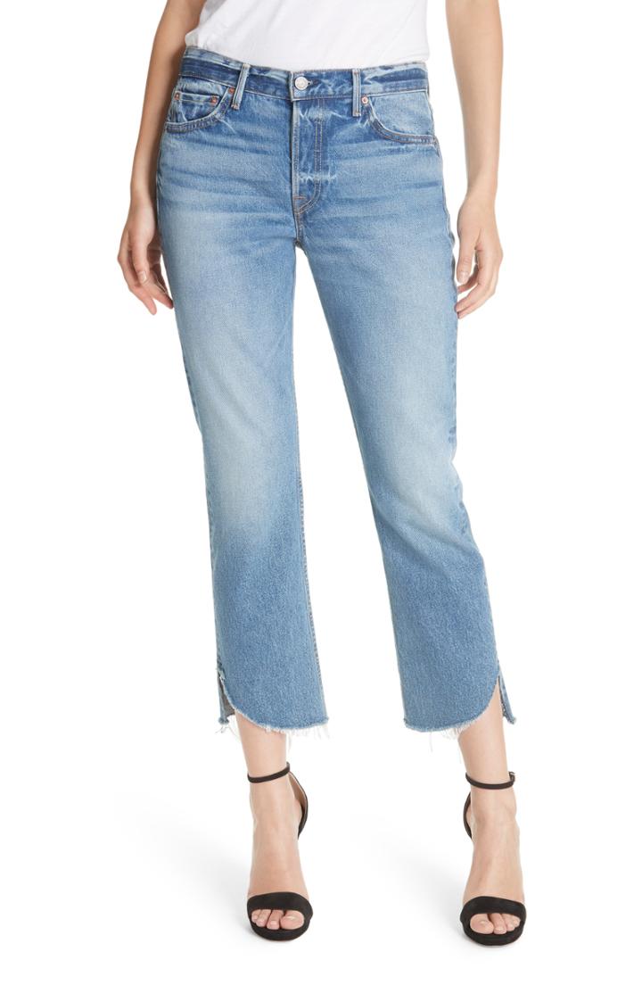 Women's Grlfrnd Tatum Curved Step Hem Jeans