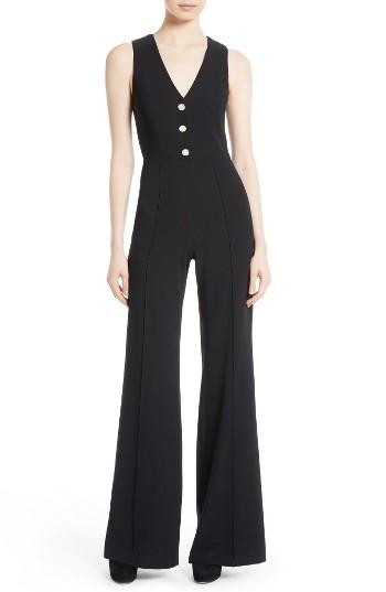 Women's Alice + Olivia Tereza Lace Back Jumpsuit