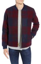 Men's Tunellus Plaid Bomber Jacket - Red