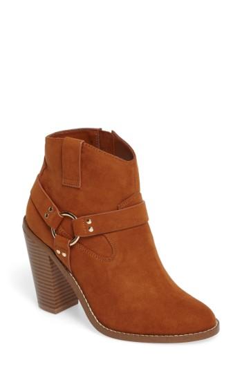 Women's Callisto Fancye Ringed Ankle Strap Bootie .5 M - Beige