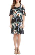 Women's Karen Kane Orhid Garden Cold Shoulder Dresss