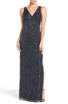Women's Aidan Mattox Embellished Mesh Column Gown